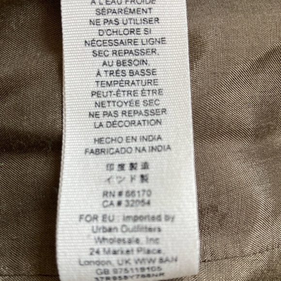 Free People New Romantics Gujakat Goddess Dress Embroidered Beaded Boho in Olive - Picture 4 of 7